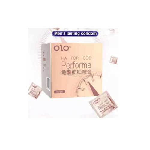 Naugust Ha For God Performa Long Lasting Condom (Gold) - 10Pcs Pack