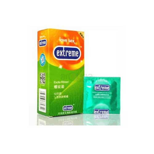 Extreme Excita Ribbed Long Lasting Condom - 12Pcs Pack(From Malaysia)