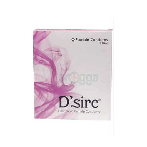Female Condom Dsire Lubricated Condom For Women - 1Pcs Box - Condom (Made In India)