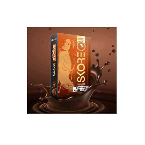 Skore Belgian Chocolate Condoms 10's Pack