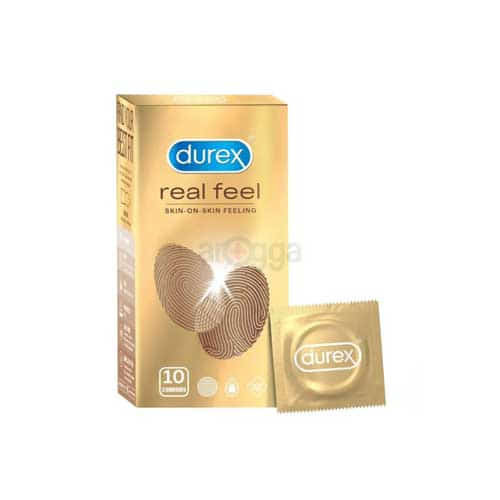 Durex Real Feel Skin on Skin Feeling Condom - 10Pcs Pack (Thailand)